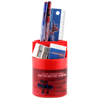 Stojánek s náplní Spiderman ve stojánku na stůl, s motivem Spidermana