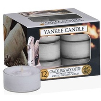 Svíčky čajové Yankee Candle Praskající oheň, 12 ks