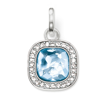 Přívěsek \"Světle modrý kámen\" Thomas Sabo PE687-059-1, Sterling Silver, 925 Sterling silver, synthetic Přívěsek \"Světle modrý kámen\" Thomas Sabo PE687-059-1, Sterling Silver, 925 Sterling silver, synthetic