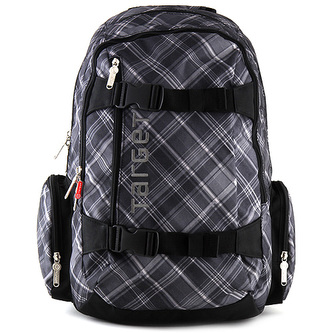 Sportovní batoh Target kostkovaný černý