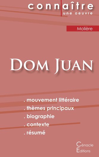 Fiche de lecture Dom Juan de Molière (analyse littéraire de référence et résumé complet)