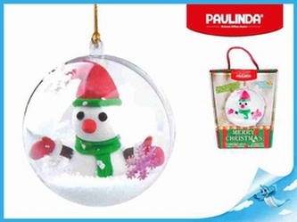 Paulinda Merry Christmas baňka se sněhulákem a doplňky