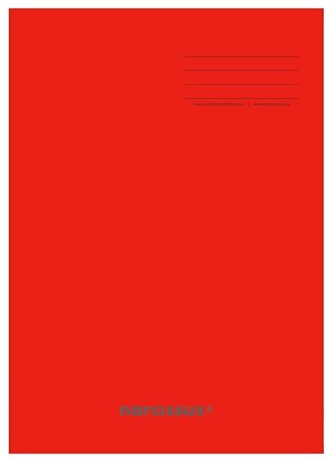 Zeszyt A5/32K kratka PP Red (4szt) NARCISSUS