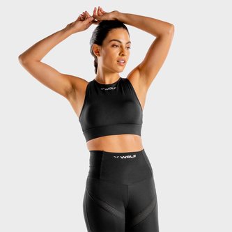 Sportovní podprsenka Wolf Black - Squat Wolf - Velikost XL