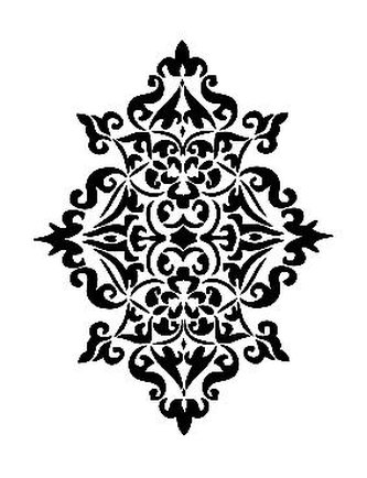 Šablona Cadence - ornament / 21x30 cm