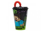 PLASTOVÝ KELÍMEK S BRČKEM MINECRAFT