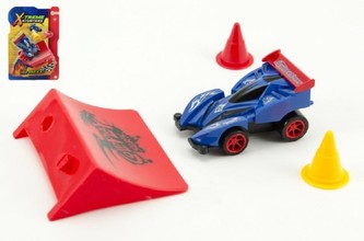 Auto formule s rampou plast 8cm na setrvačník  3 barvy na kartě - 1 kus