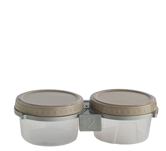 Dóza plast 2ks+šroubovací víko 300ml