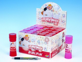 Bublifuk Hurvínek 3D 11cm 60ml; 2 druhy; 25ks v boxu - 1 kus