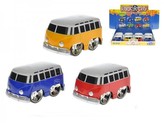Autobus plast 10cm na setrvačník 3barvy 12ks v boxu 18m+ 1 kus