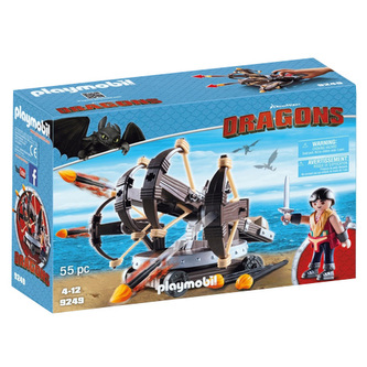 Eret s ohnivým samostřílem Playmobil Jak vycvičit draka, 55 dílků