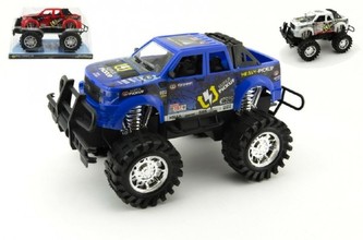 Auto velká kola plast 30cm na setrvačník 3 barvy v krabičce (1kus)