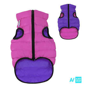 Airy Vest bunda pro psy růžová/fialová S 40