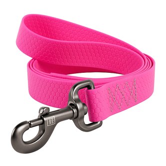 Vodítko voděodolné Waudog Collartex růžové (122cm/2,0cm)