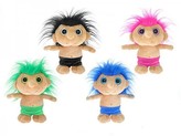 Skřítek Troll plyšový 25cm na baterie se zvukem asst 4 barvy