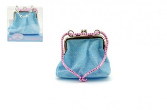 Dívčí peněženka/kabelka s třpytkami 10x9cm 2 barvy v krabičce - 1 kus