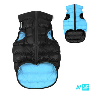 Airy Vest bunda pro psy černá/modrá M 45