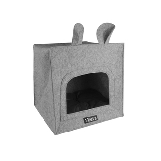 Let's Sleep Cave kukaň kostka - šedá