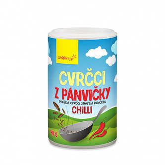 Wolfberry Cvrčci z pánvičky - chilli 40 g Wolfberry Cvrčci z pánvičky - chilli 40 g