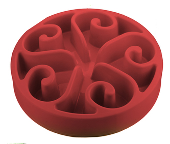 Zpomalovací miska Eat Slow Original červená 20cm