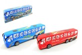Autobus plast 38cm na setrvačník asst 2 barvy v krabici