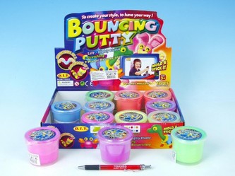 Hmota hopík tvarovací skákací 35g, 6 barev - 1 kus