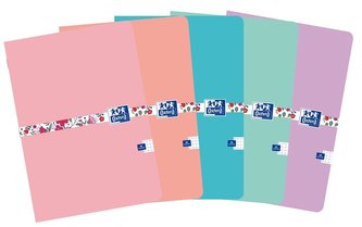 Zeszyt A5/60K kratka Floral mix (5szt) OXFORD