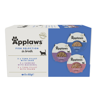 Applaws miska Cat Pot Multipack Rybí výběr 8x60g Applaws miska Cat Pot Multipack Rybí výběr 8x60g