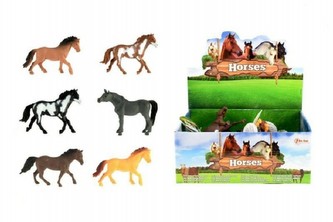 Kůň plast 15cm, 6 druhů - 1 kus