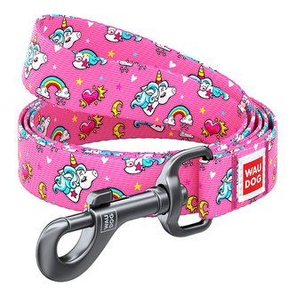 Vodítko nylonové Waudog Jednorožec (122cm/1,5cm)