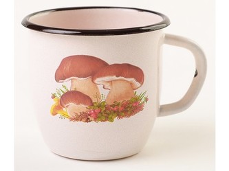 hrnek smalt pr.7cm 0,25l konický HOUBY