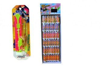 Vystřelovací letadlo plast 15cm asst 300ks v DBX s TV (TV zdarma při odběru celého DBX)