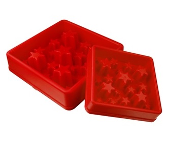 Zpomalovací miska Eat Slow Star červená 20cm