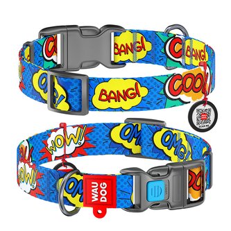 Obojek nylonový Waudog OMG! QR (31-49cm/2,5cm)