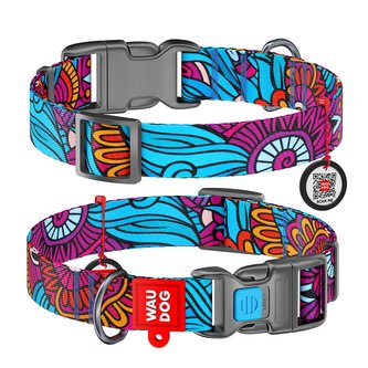 Obojek nylonový Waudog Summer QR (31-49cm/2,5cm)