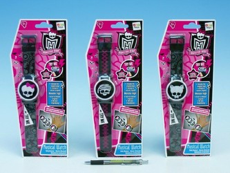 Hodinky Monster High digitální se zvukem 3 druhy (1 kus)