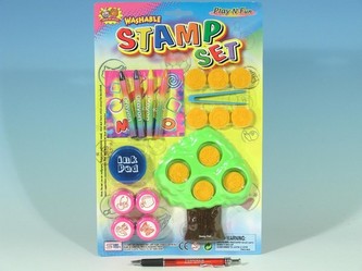 Sada razítka s doplňky velká asst 2 druhy na kartě