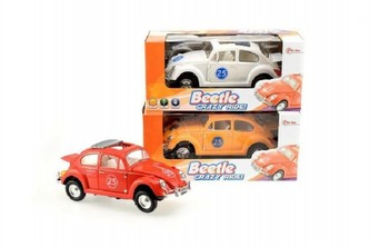 Auto závodní se zvukem se světlem na baterie Beetle plast 22 cm, 3 barvy (1ks v krabici)