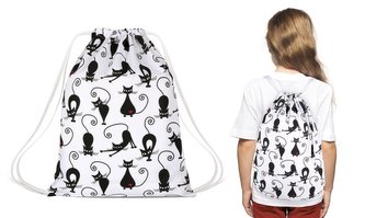 Sáček do školy - kočičky - 30x40 cm