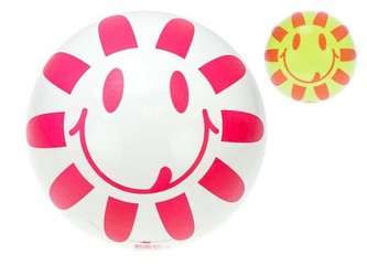 Míč 22cm s květinkou, 2 barvy, v síťce od 10 měsíců - 1 kus