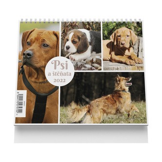 Psi a štěňata 2022 - stolní kalendář