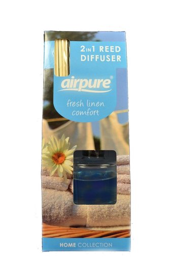 Airpure - 2in1 Reed Diffuser Fresh Linen Comfort 30ml