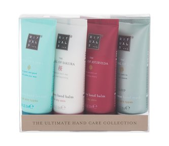 Rituals The Ultimate Hand Care Collection krém na ruce The Ritual of Karma 20 ml + balzám na ruce The Ritual of Sakura 20 ml + balzám na ruce The Ritual of Ayurveda 20 ml + maska na ruce The Ritual of Jing 20 ml