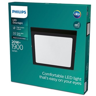 MAGNEOS SVÍTIDLO PŘISAZENÉ HRANATÉ LED 20W 1900lm 2700K, černá