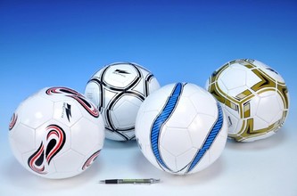 Míč fotbalový 20cm 310g asst 4 druhy v sáčku