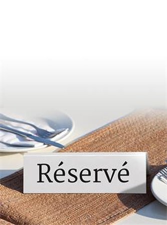 Rezervační tabulka Securit RÉSERVÉ (francouzsky) 5ks