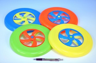 Létající talíř s vrtulkou 22,5cm, 4 barvy - 1 kus