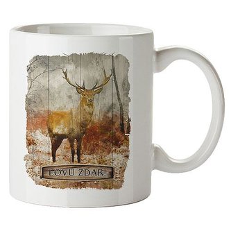 Bohemia Gifts Keramický hrnek 350 ml s obrázkem pro myslivce