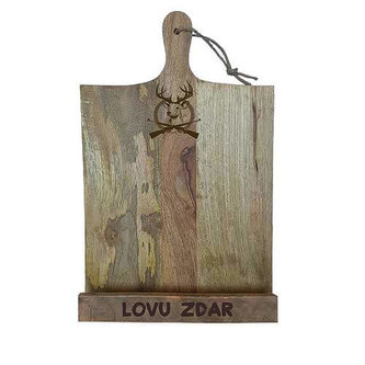 Bohemia Gifts Dřevěný stojan na kuchařku 37 x 24 cm - lovu zdar