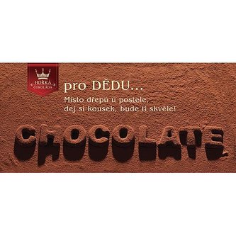 Bohemia Gifts Dárková hořká čokoláda 100 g - dědečkovi